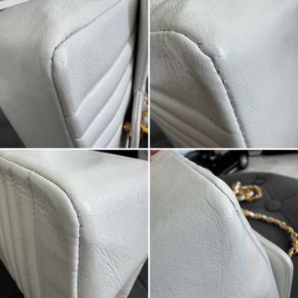 LOT 1290 24K gold plated CHANEL vintage mademoiselle mini square - Picture 15 of 16